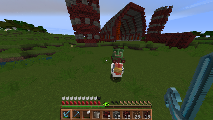 Baby Zombie riding on a Chicken?  Survival Mode  Minecraft Java