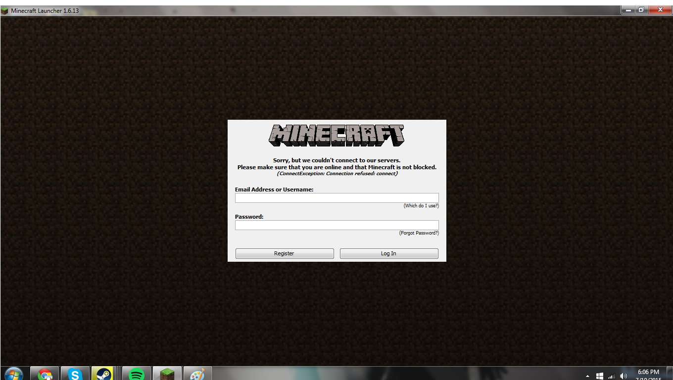 How to restart you game launcher on minecraft