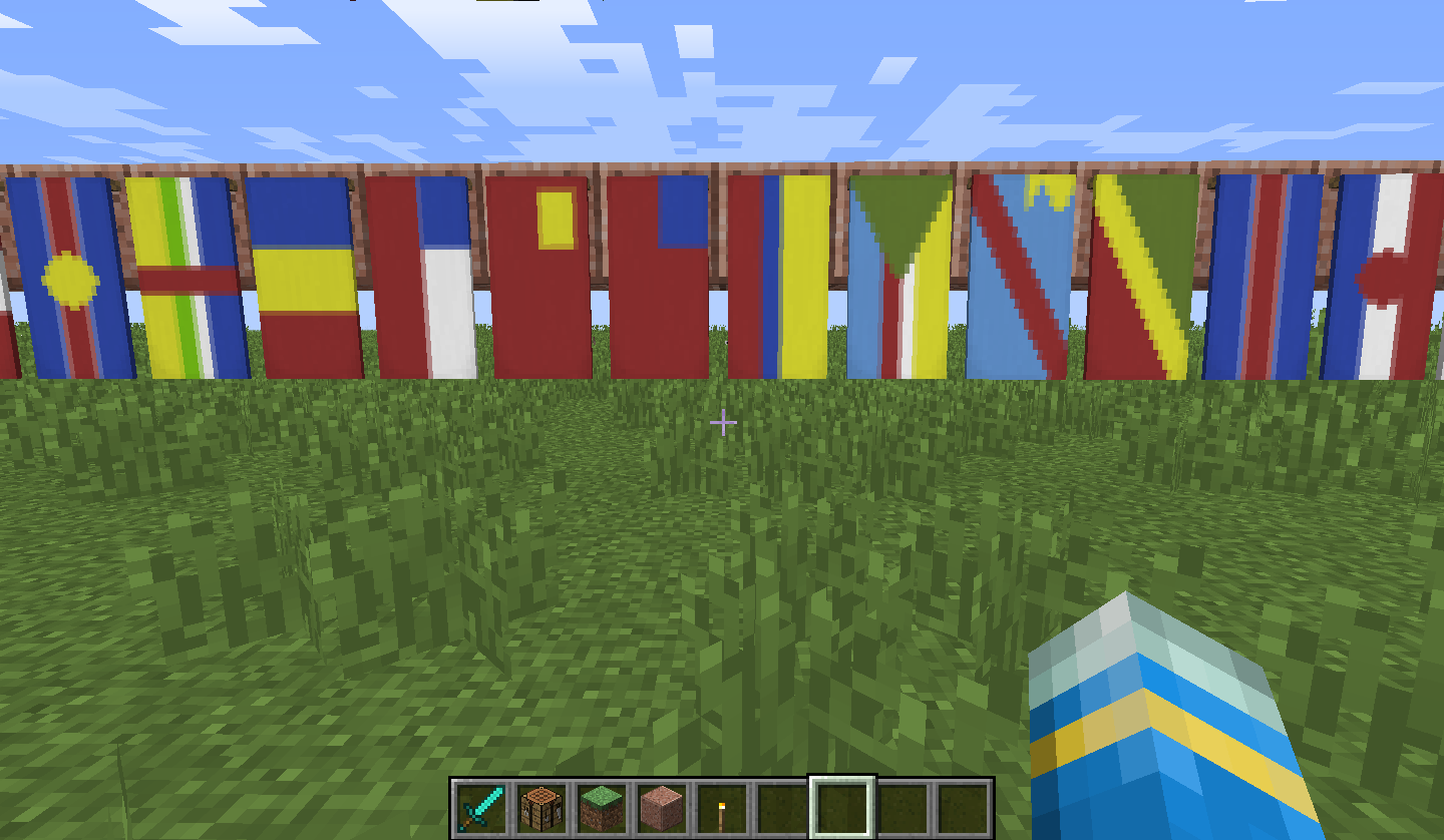 Flags of all 196 Countries on Banners Discussion Minecraft Java
