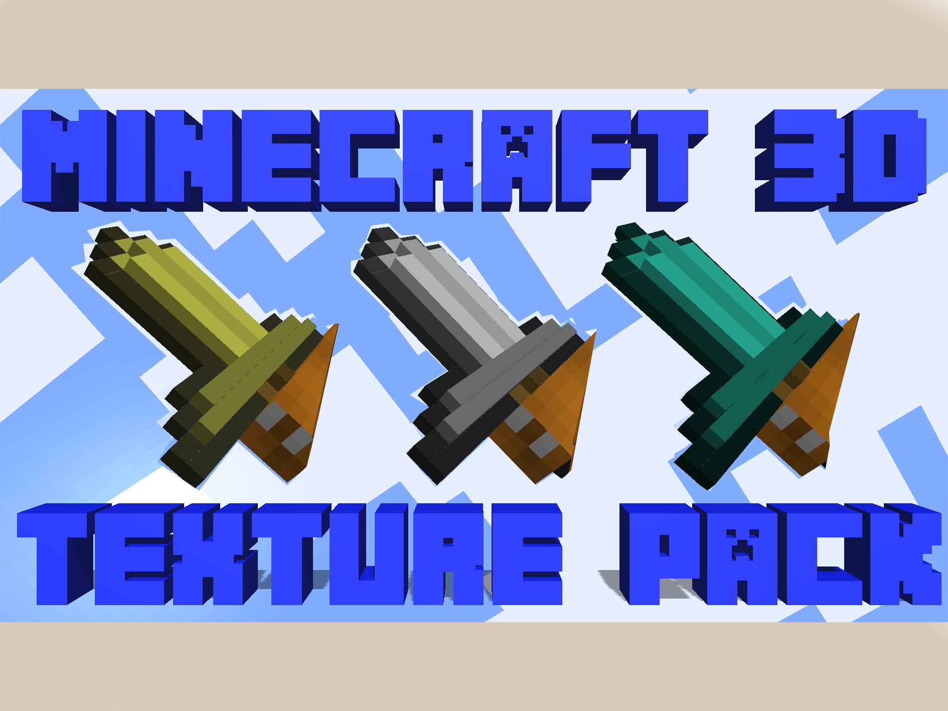 minecraft 3d file download texture pack 1.12.2