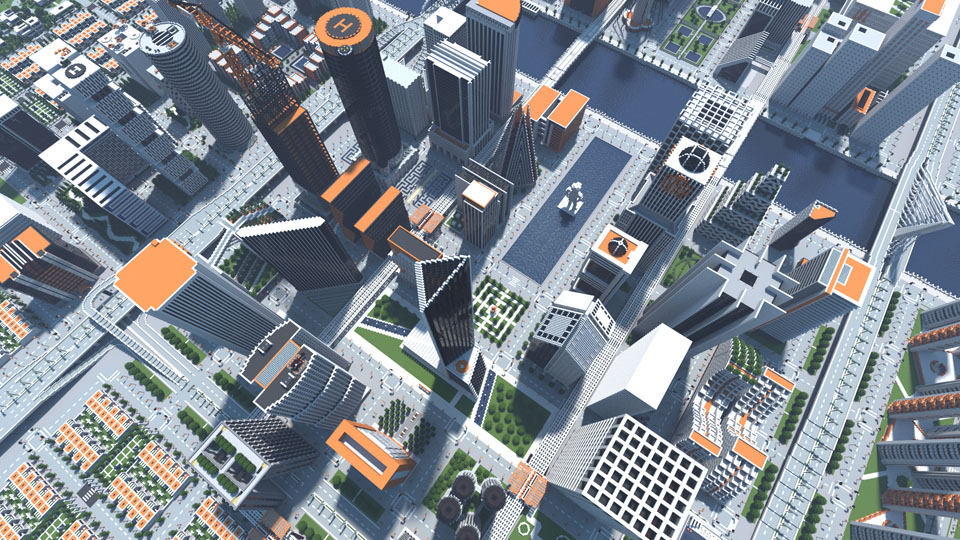 modern city maps minecraft