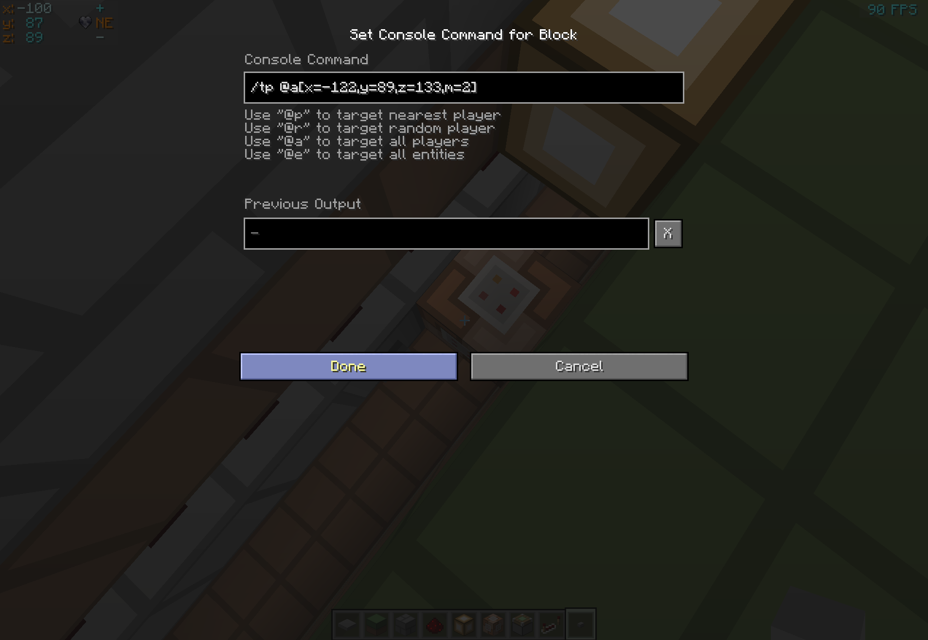 minecraft server commands 1.7 10