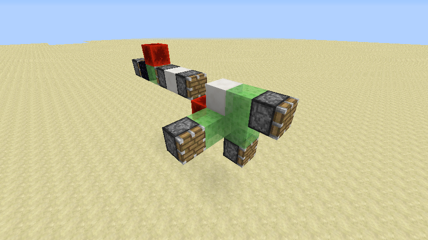 minecraft angled slime block launcher