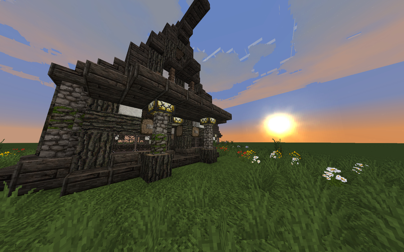 minecraft rustic house