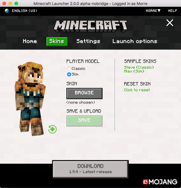 minecraft how to switch to the new launcher