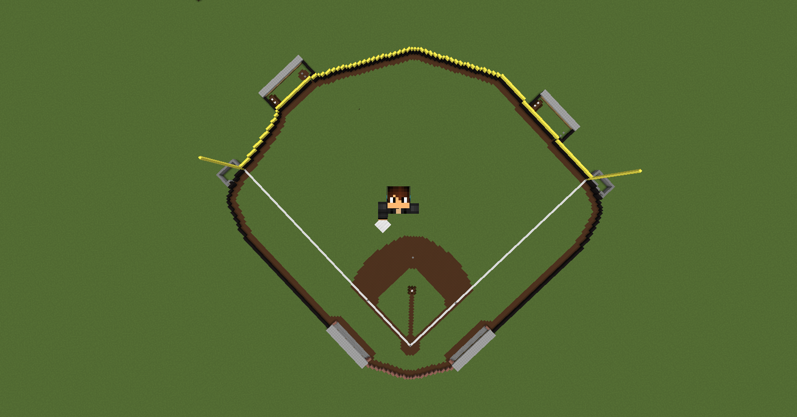 My Minecraft Baseball Stadium/Field! Maps Mapping and Modding Java