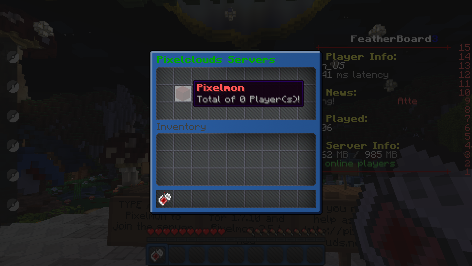 pixelmon servers minecraft