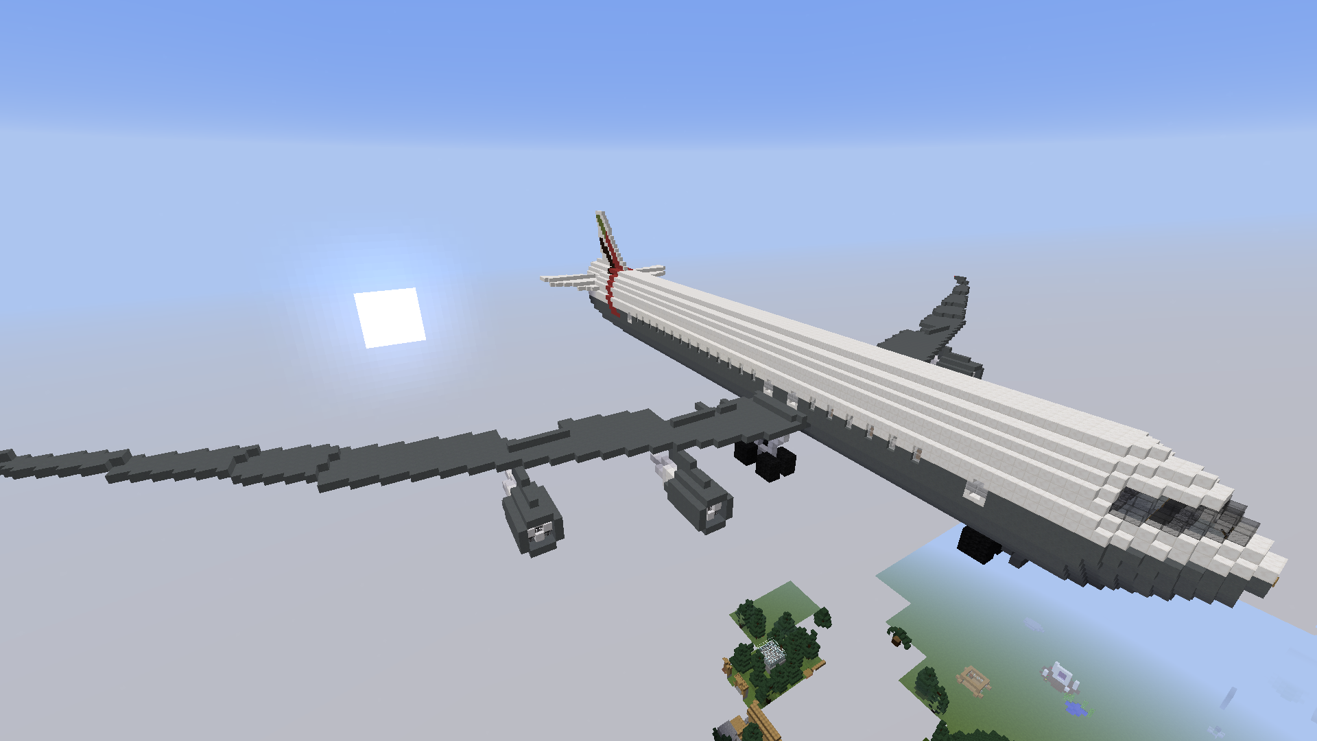 Giant Airplane Creative Mode Minecraft Java Edition Minecraft 