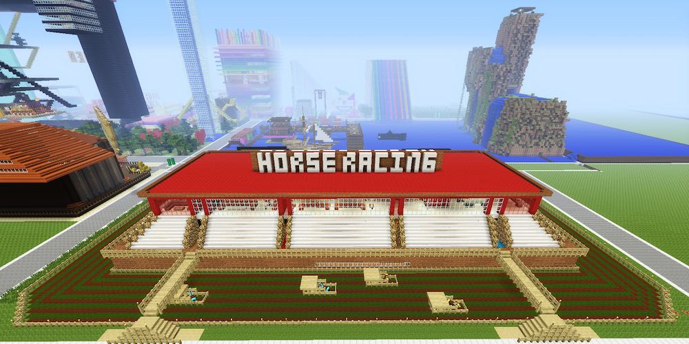 Minecraft Horse Race Track Creative Mode Minecraft Java Edition