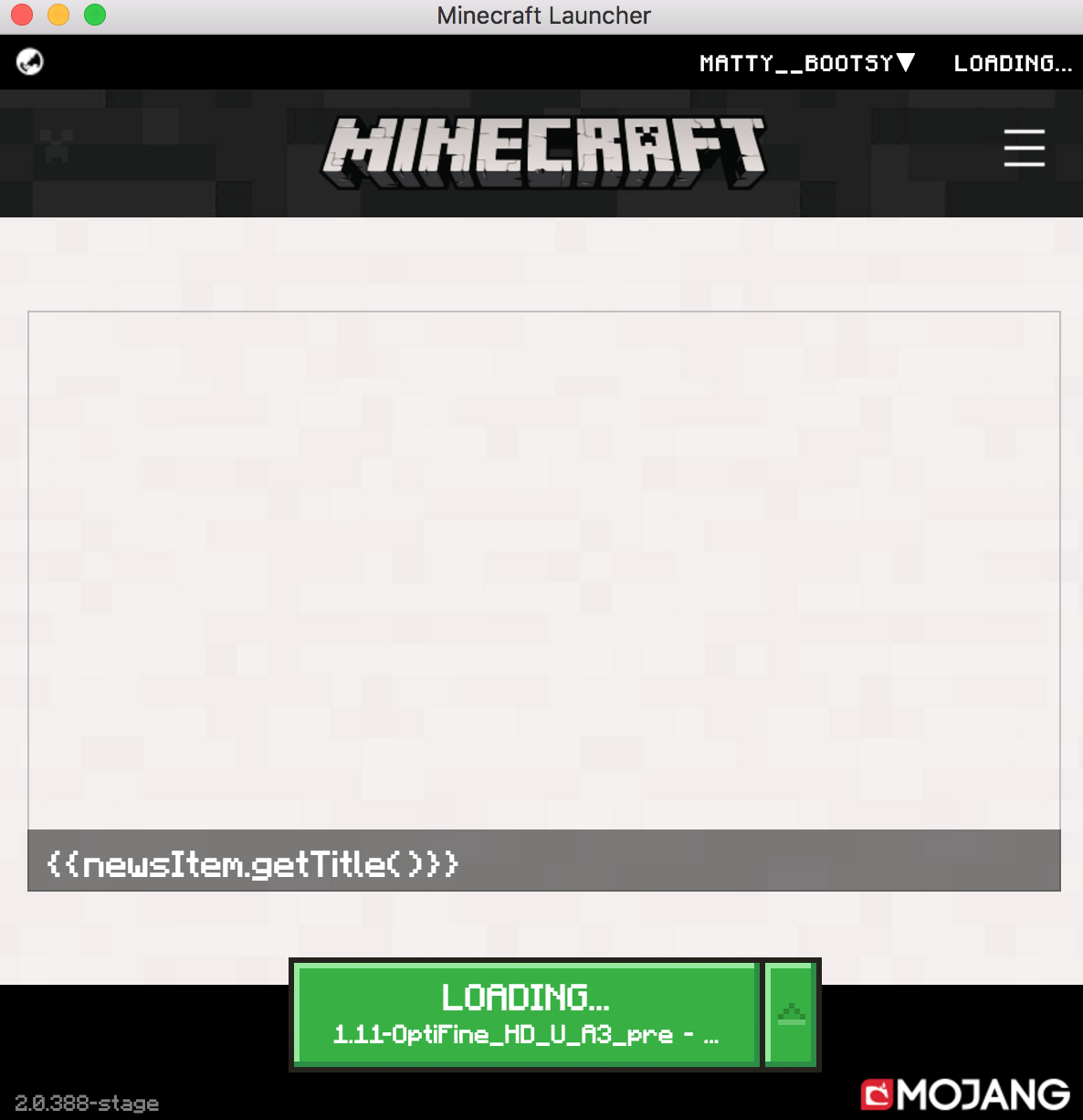 minecraft java launcher error message unable to save download