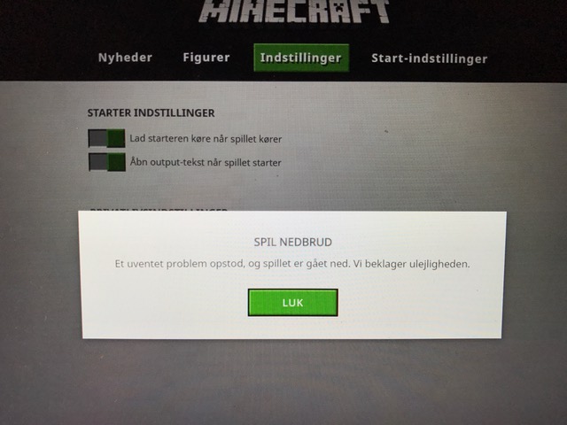 launcher not working for minecraft pc