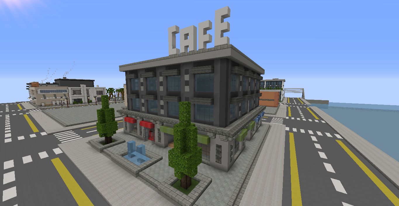 City I'm building in creative Creative Mode Minecraft Java Edition