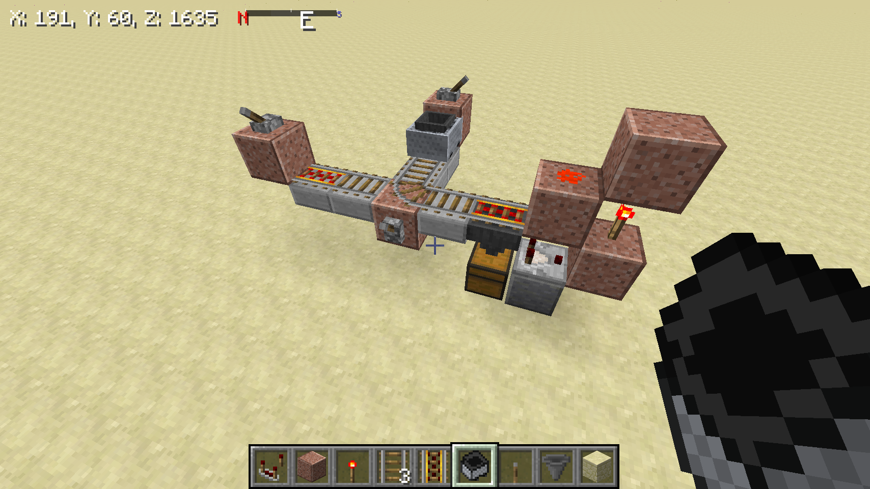 Looking for a mine cart unloader with singledirection of travel