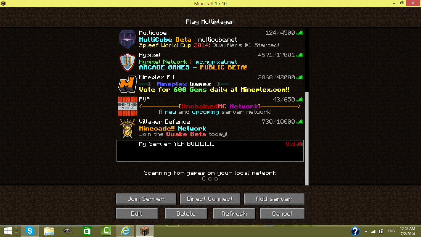 best name for server in minecraft