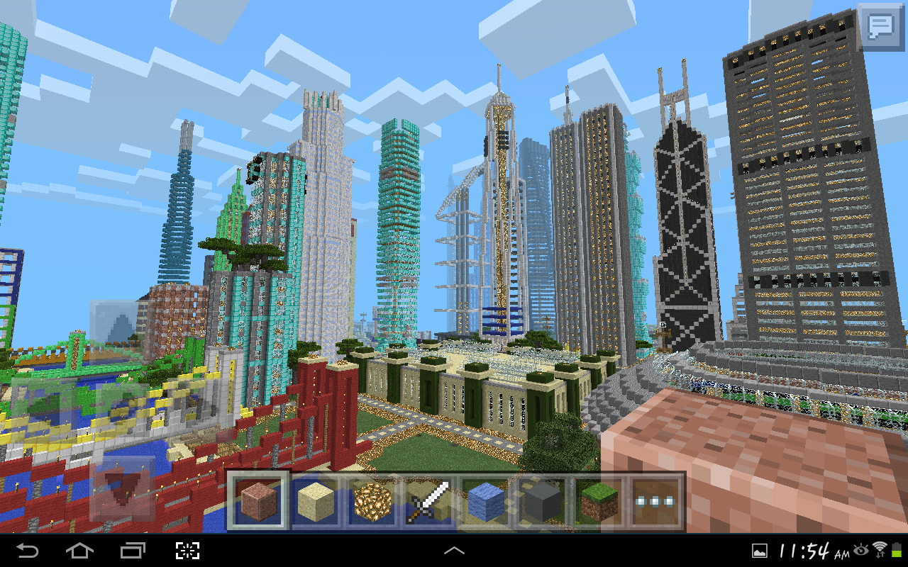 minecraft huge city map download