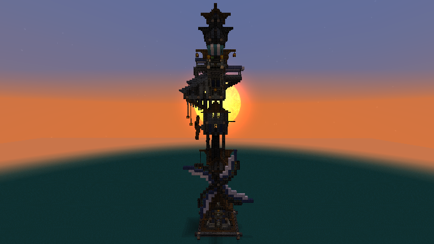 small steampunk clock tower minecraft