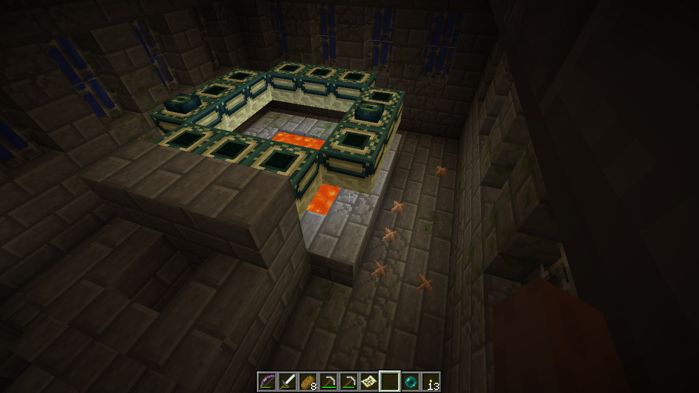 End Portal room WITHOUT a Stronghold!! Survival Mode Minecraft