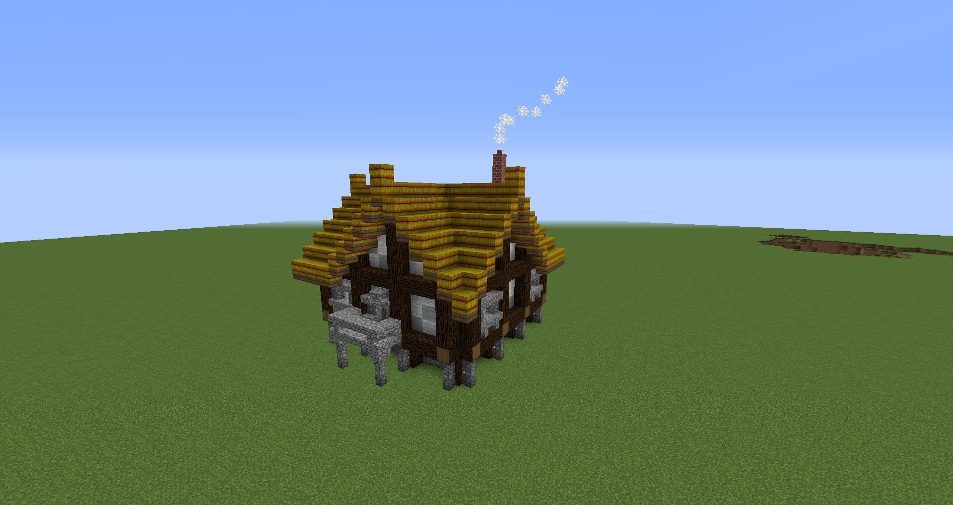 medieval house in minecraft