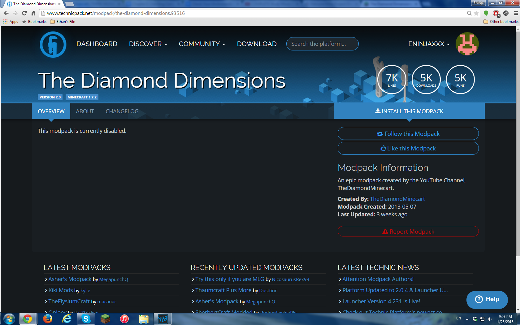 The Diamond Dimensions Modpack Download