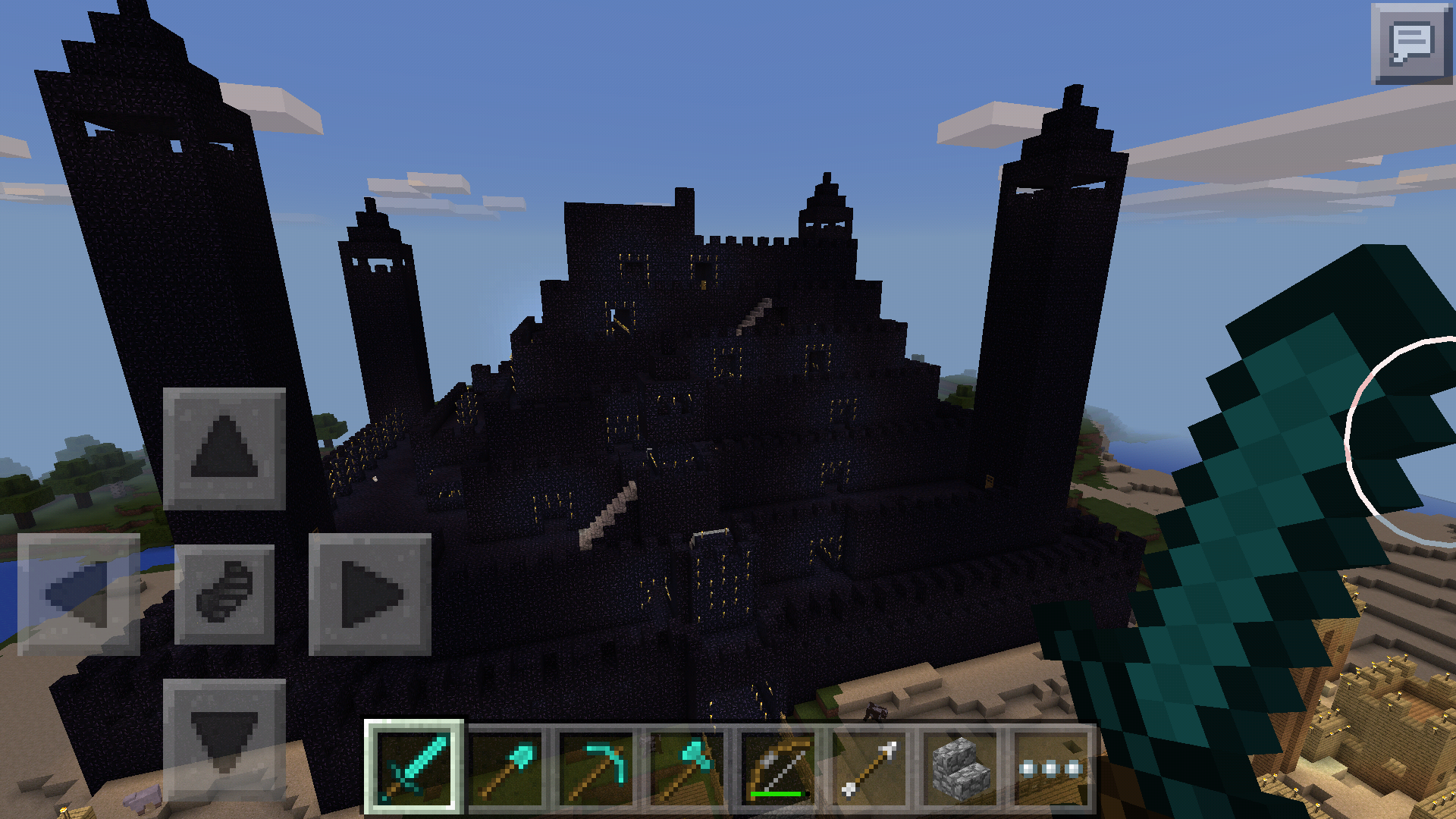 minecraft castle black map