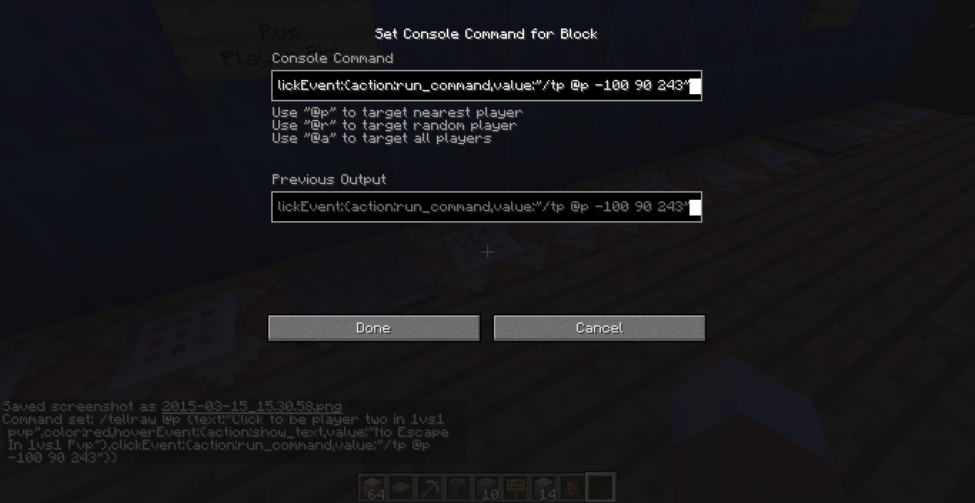 new heaven minecraft server commands