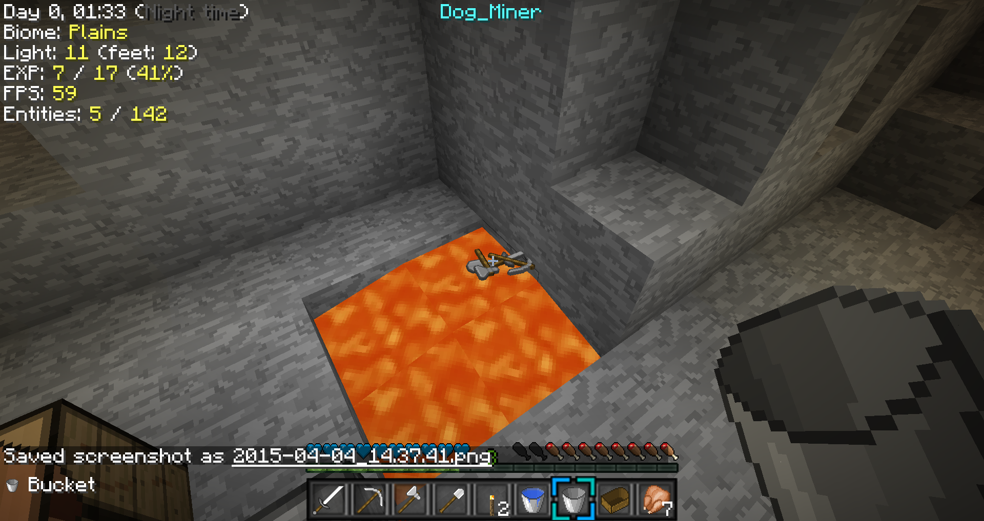 ItemPhysic 1.4.4 More Realtistic Items/ stone doesn't burn in lava