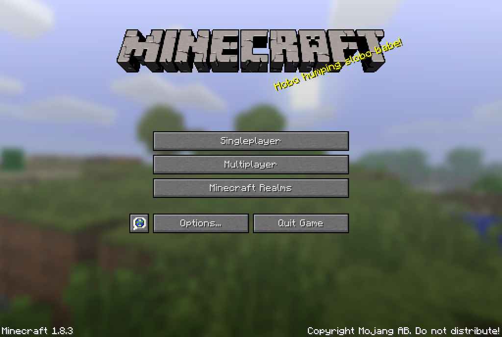 Minecraft Text on the main menu - Discussion - Minecraft: Java Edition ...