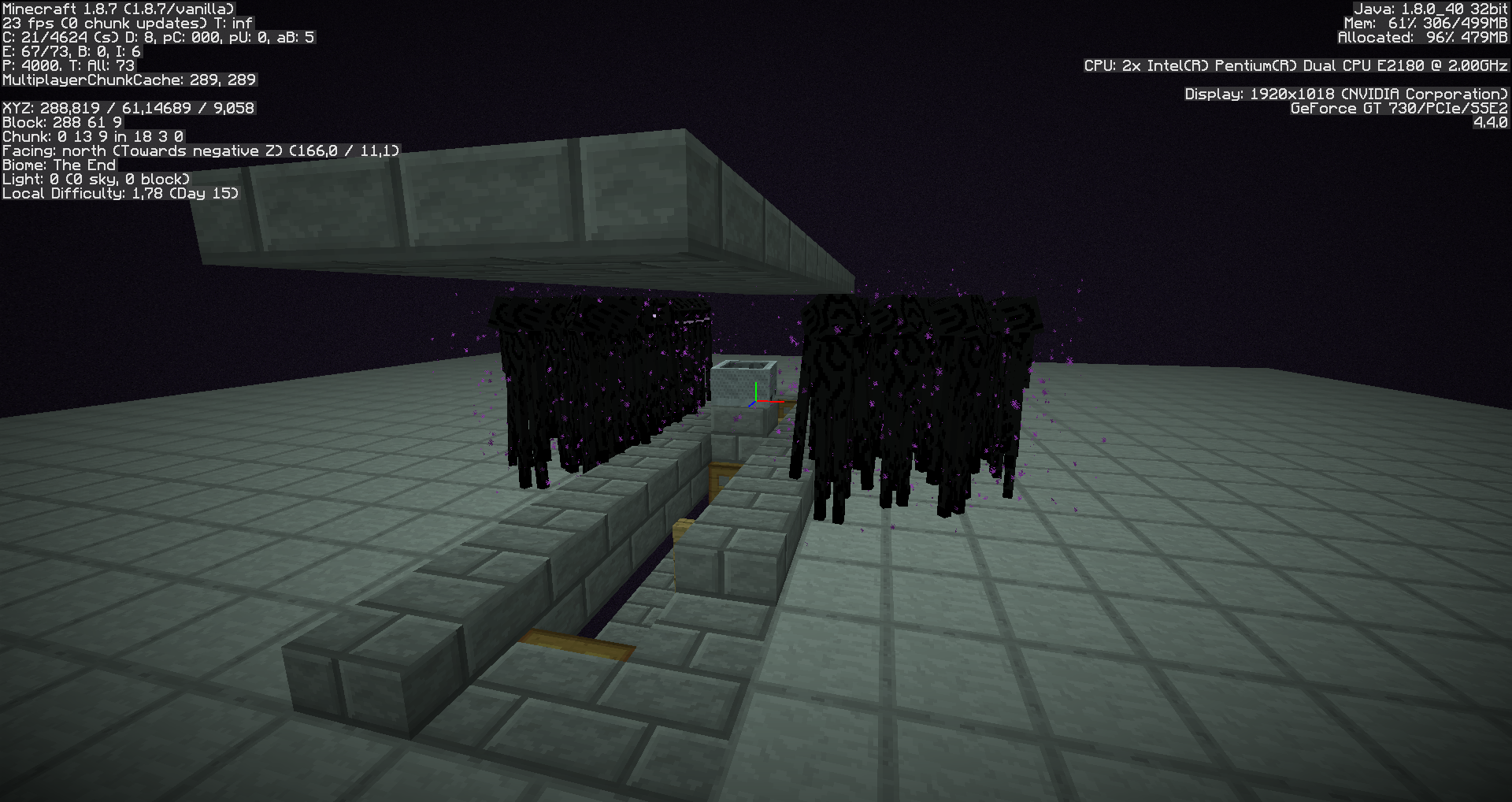 enderman xp farm by docm77 doesnt work please some help survival