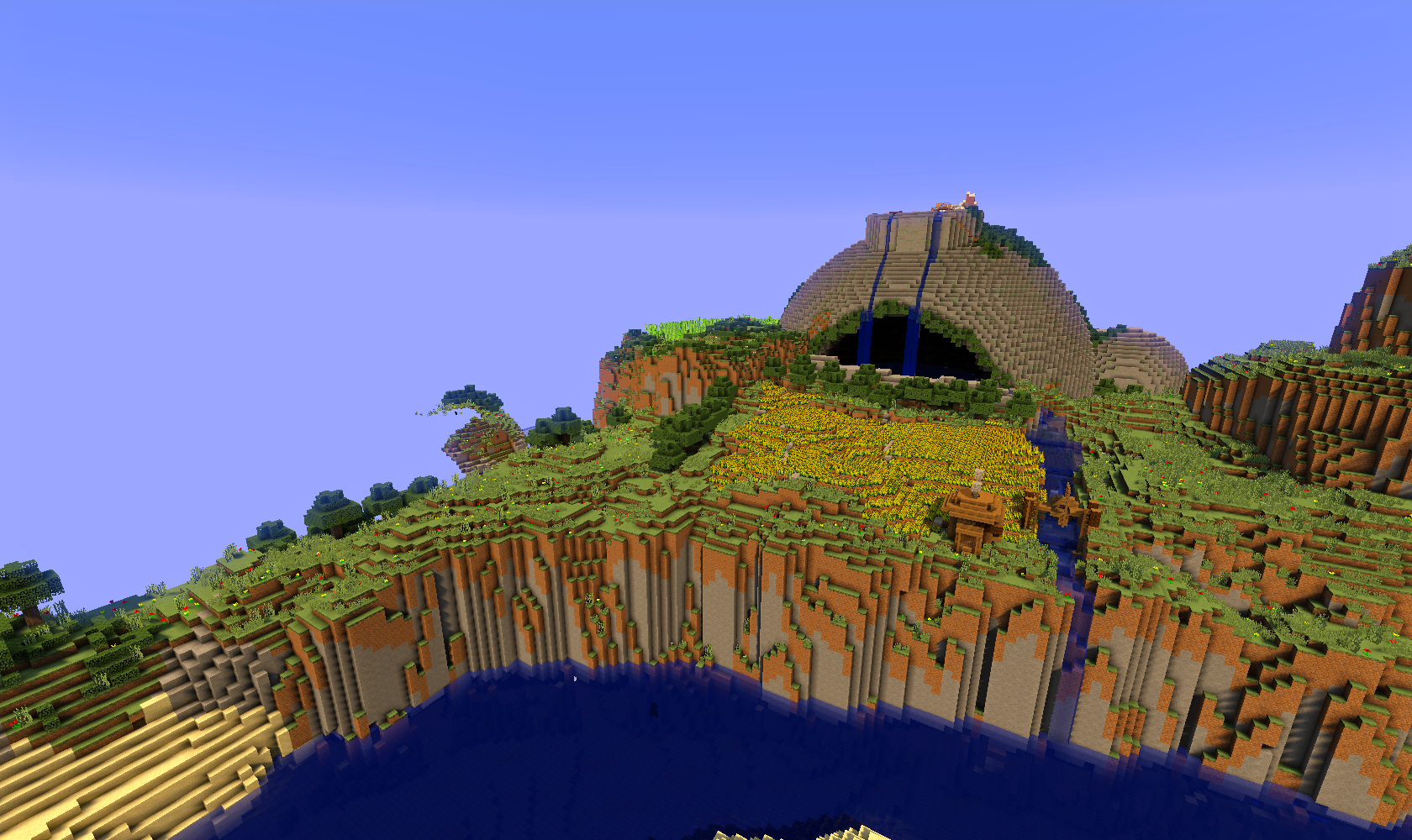 Minecraft piggy island from angry birds - Maps - Mapping 