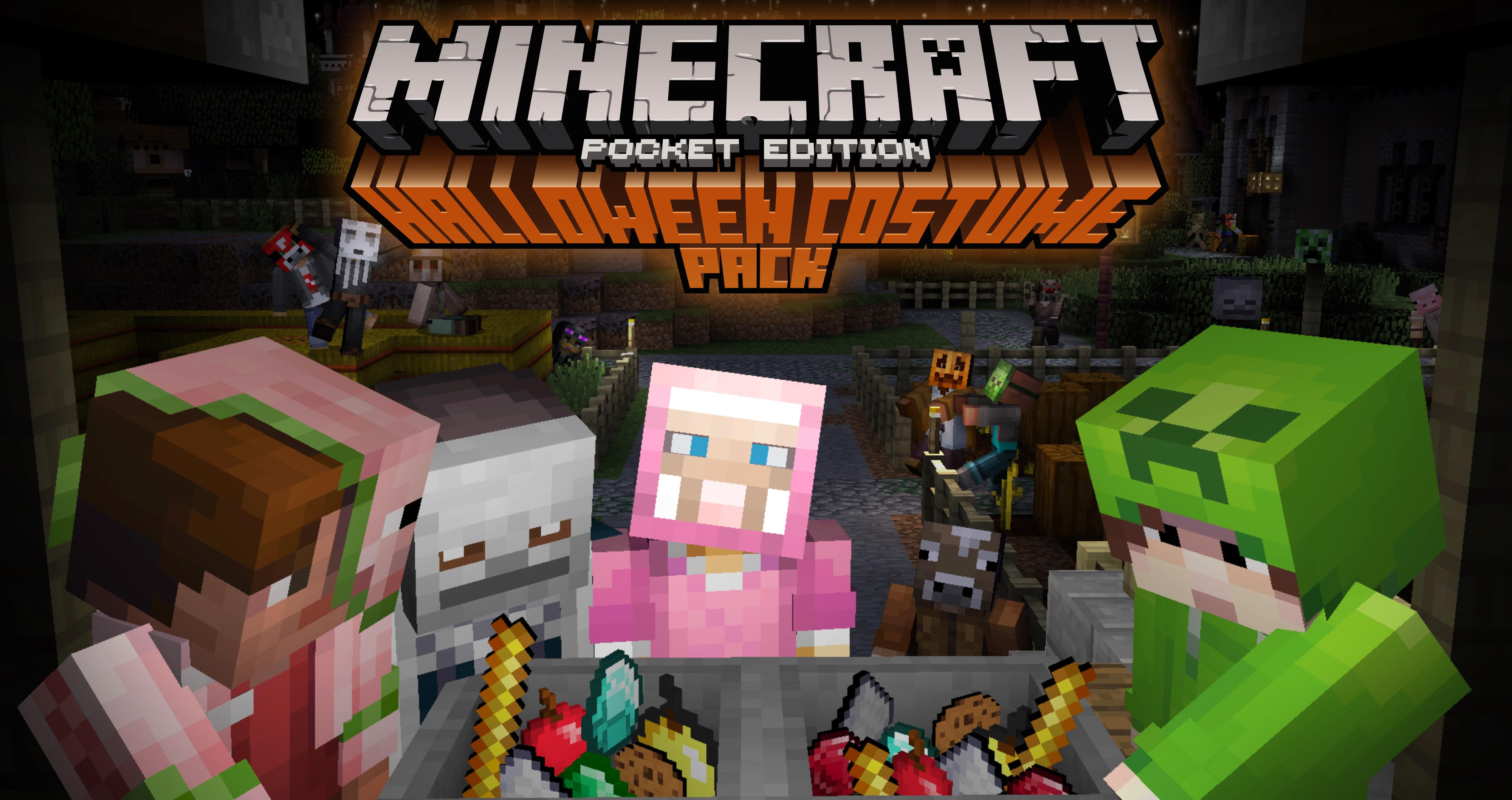 Minecraft Pocket Edition Win10 Halloween Costume Pack Update News Minecraft Forum
