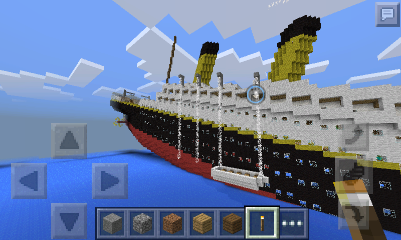 RMS Titanic Sinking In Minecraft Pocket Edition - MCPE 