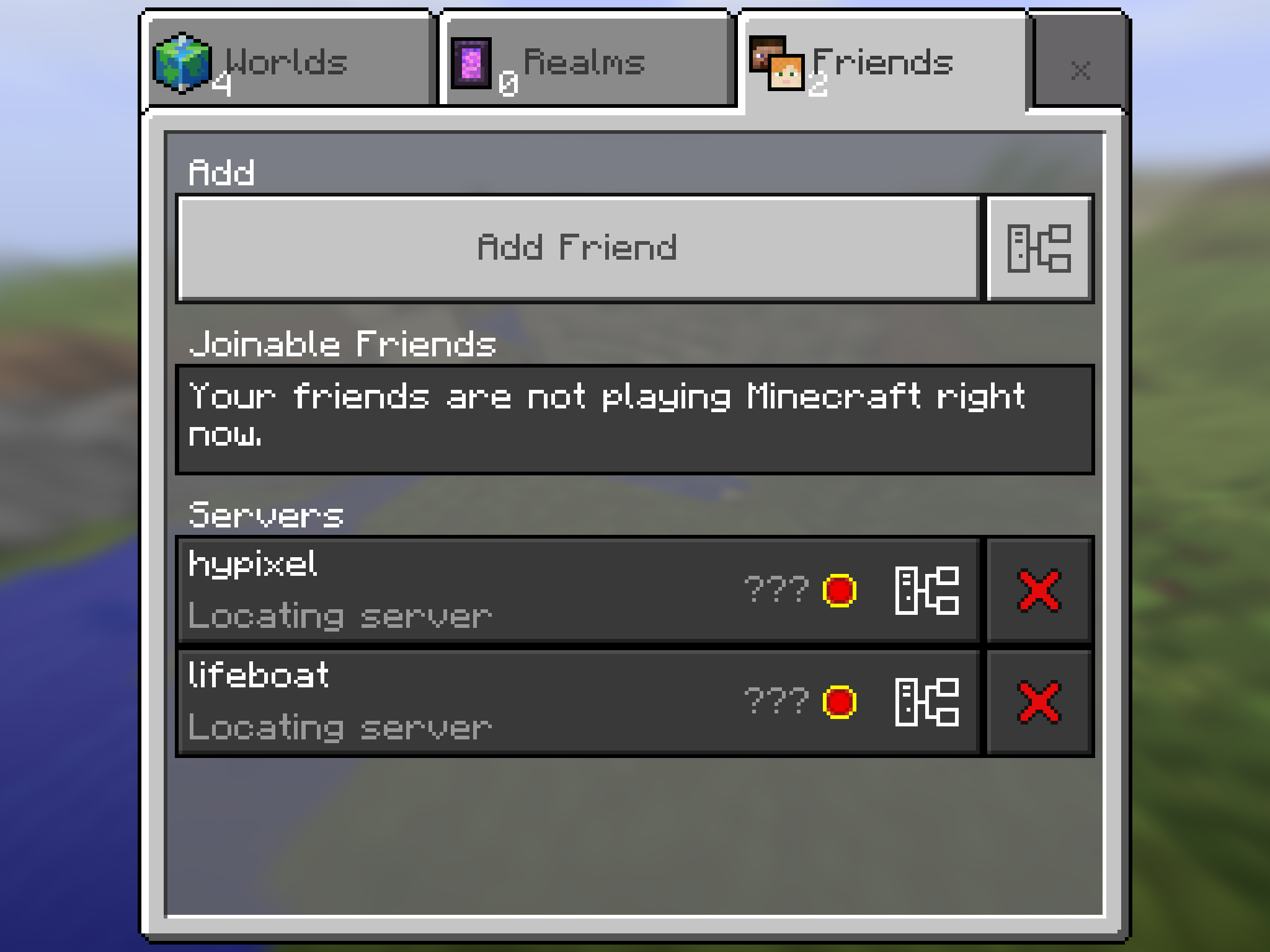 cant connect to minecraft server