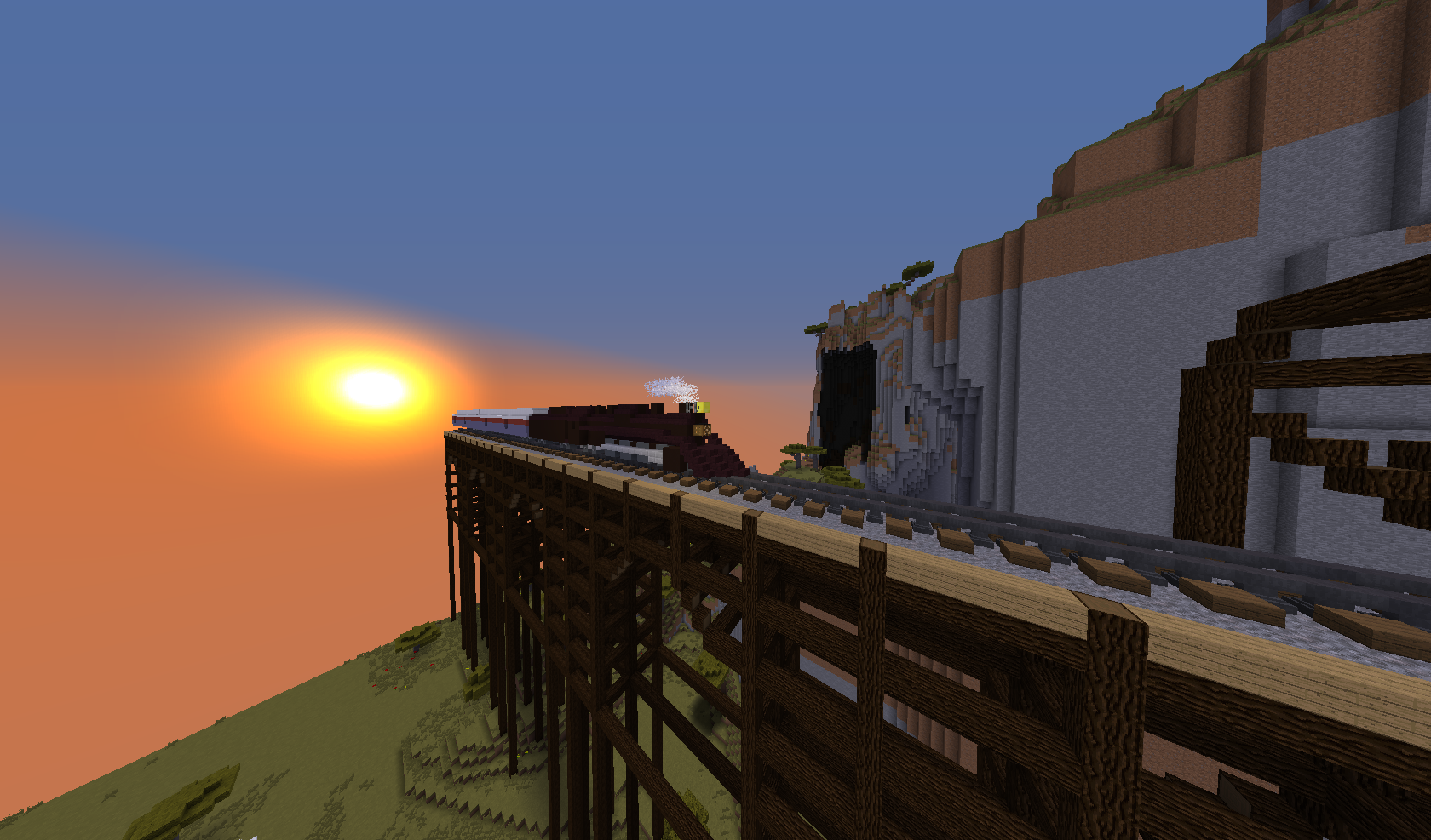 Steam trains minecraft фото 86