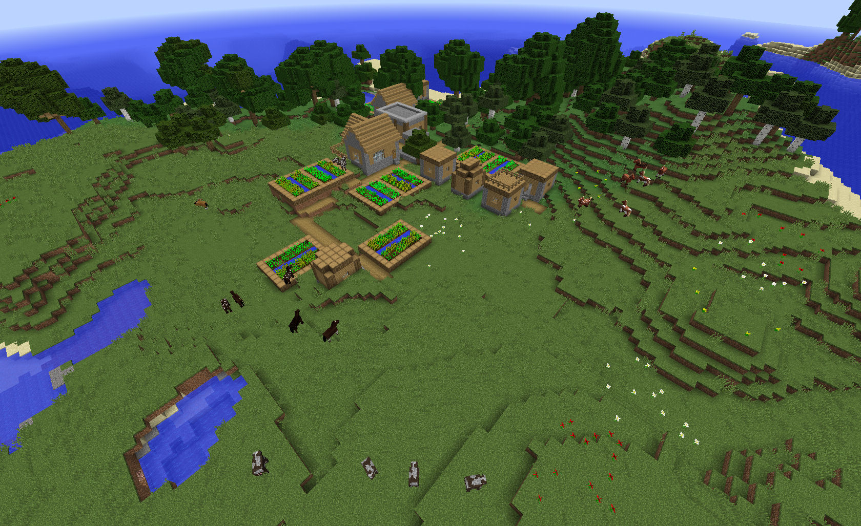 minecraft village seed