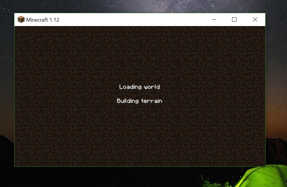 Minecraft Is stuck on loading screen forever and can't 