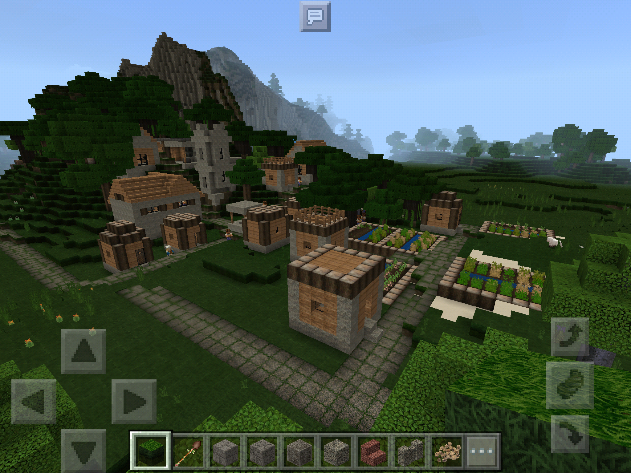 2 dark oak forest villages near spawn MCPE Seeds MCPE Discussion