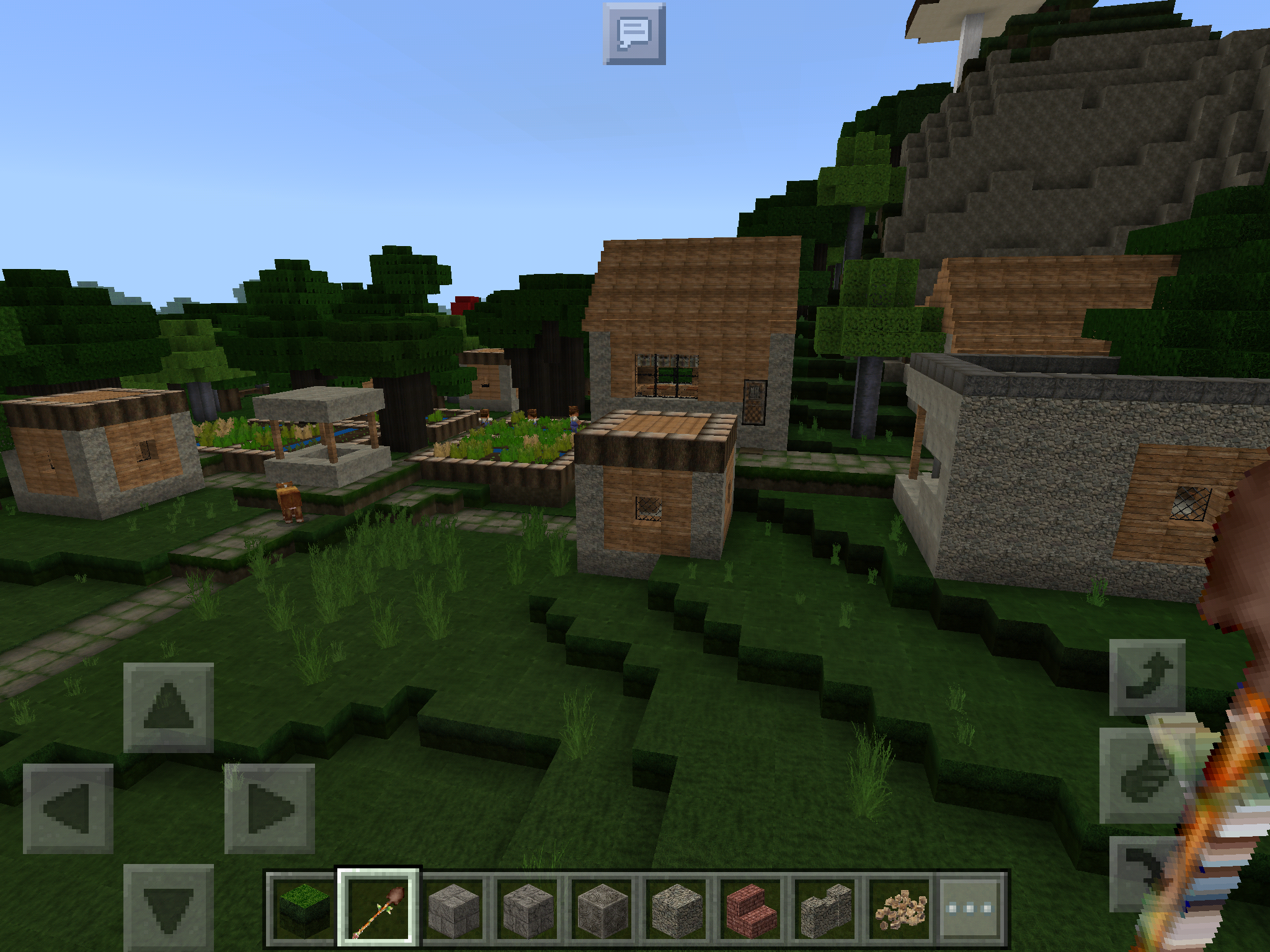 2-dark-oak-forest-villages-near-spawn-mcpe-seeds-mcpe-discussion