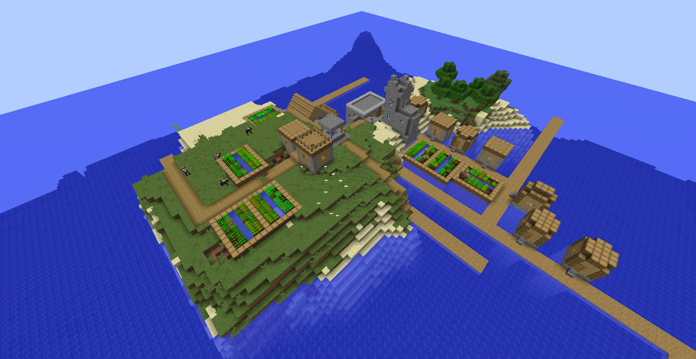 Island Village Seed - Seeds - Minecraft: Java Edition 