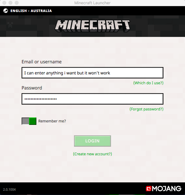 MINECRAFT STUCK ON LOGIN SCREEN - Unmodified Minecraft Client Support ...