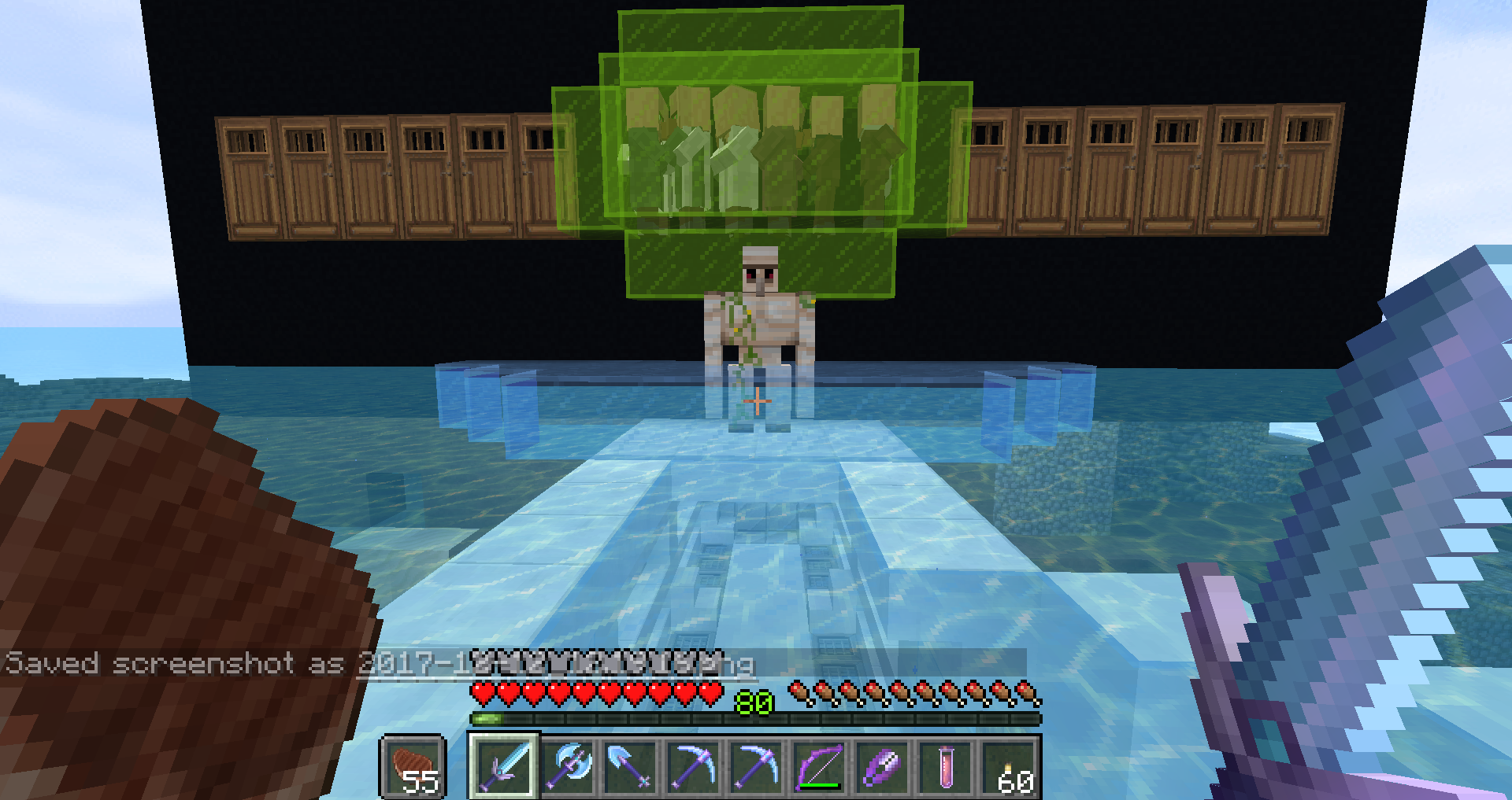 Iron farm golems spawning on nonspawnable blocks Survival Mode