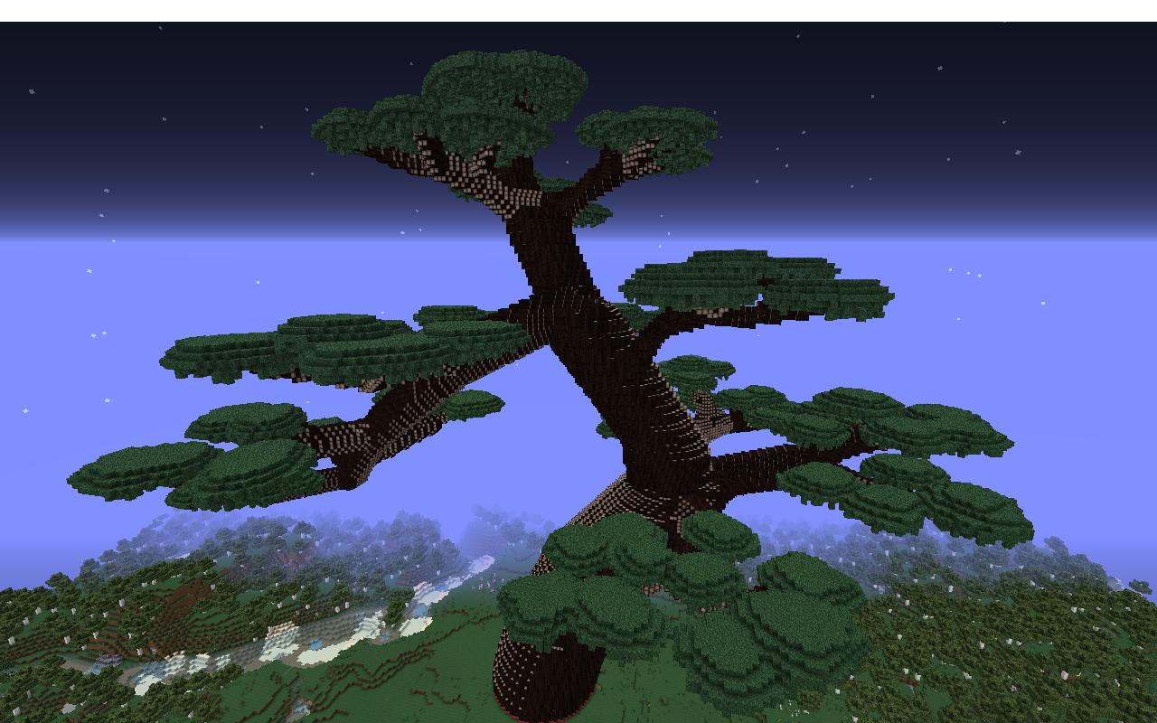 What is the title of this picture ? A big treehouse - Creative Mode - Minecraft: Java Edition - Minecraft