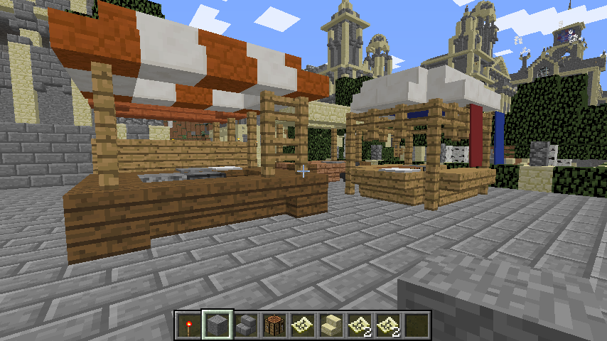 SIMPLE MODERN MARKET STAND - Creative Mode - Minecraft: Java Edition ...