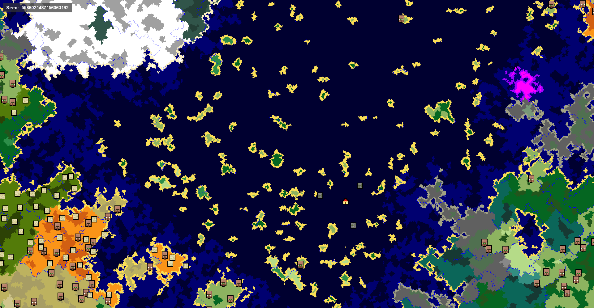 Massive Island Chain --- Over 100+ Islands - Seeds - Minecraft: Java 