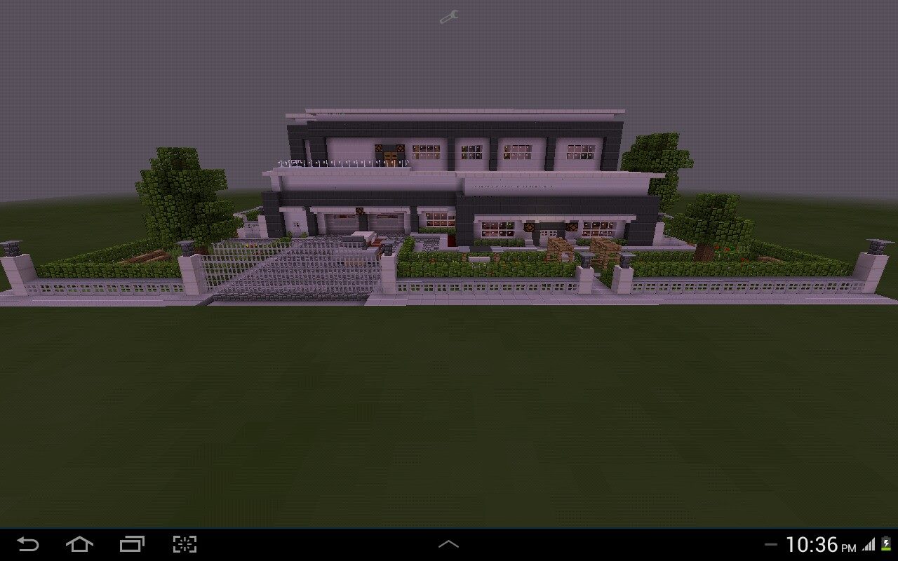 contoh rumah mewah minecraft